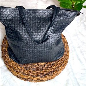 Large over shoulder leather Christopher kon bag